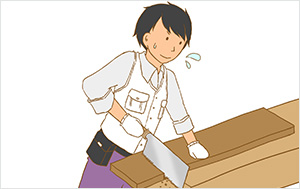 13:00 午後の作業を開始
